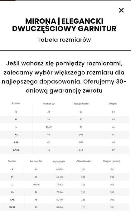 Dwuczęściowy komplet damski