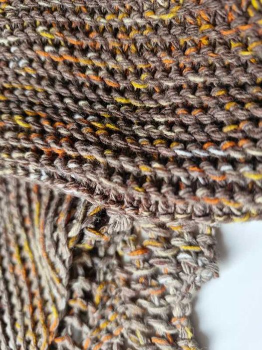 Chusta handmade – Kokonki Czekolada + Tęcza Tygrysia