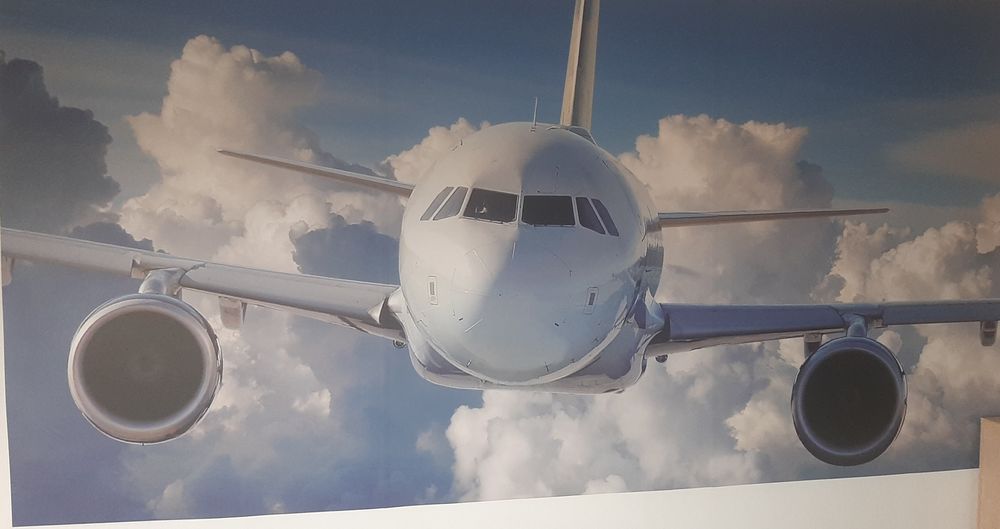 Fototapeta samolot 150cmx300cm, trwały wydruk