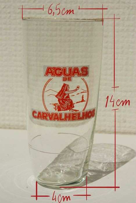 Copo antigo de vidro. Águas de Carvalhelhos