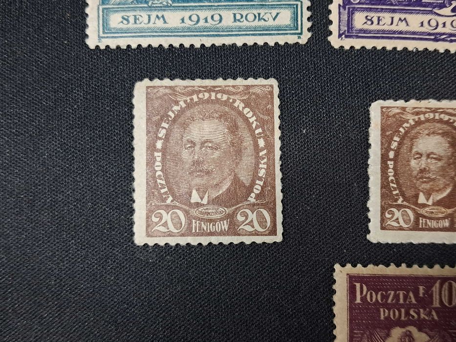 Znaczki Fi 107-113 Sejm 1919 r