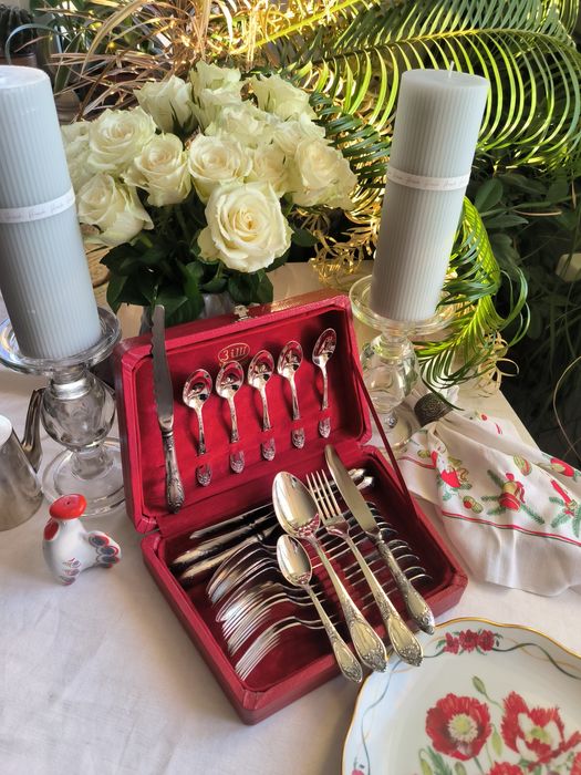 Столовий набір посріблений мельхіор ЗіШ Вільнянськ Класік