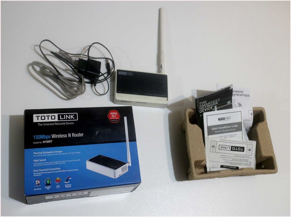 Продам роутер  Toto Link N150RT _150Mbps _в робочому стані