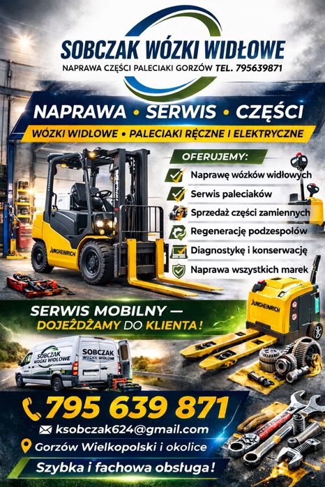 Naprawa wózków widłowych Gorzów Wielkopolski