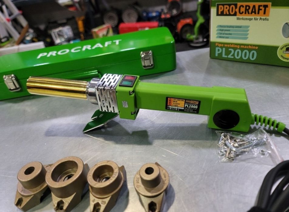Круглый Паяльник для труб ProCraft PL2000 16-32 +Насадки Гарантия 36м