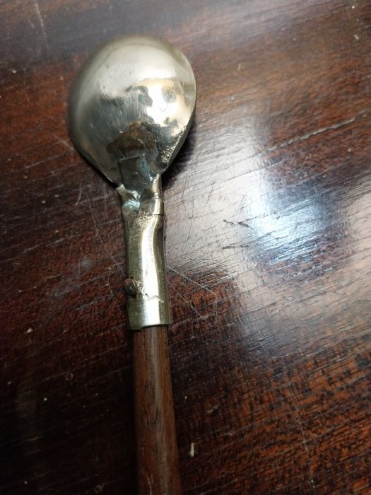 Colher de liga metalica tipo casquinha Argentina.