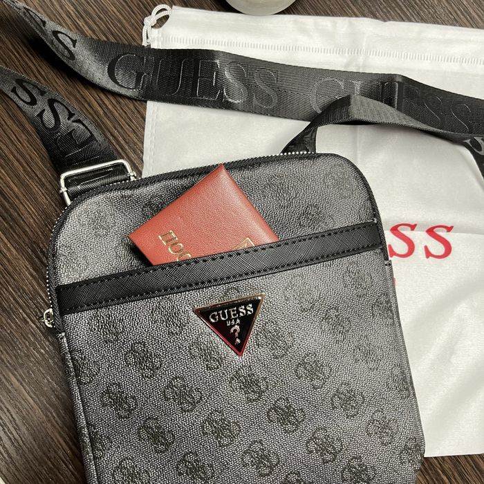 ПОДАРУНОК‼️ Сумка чоловіча через плече GUESS VEZZOLA, гес, гуес
