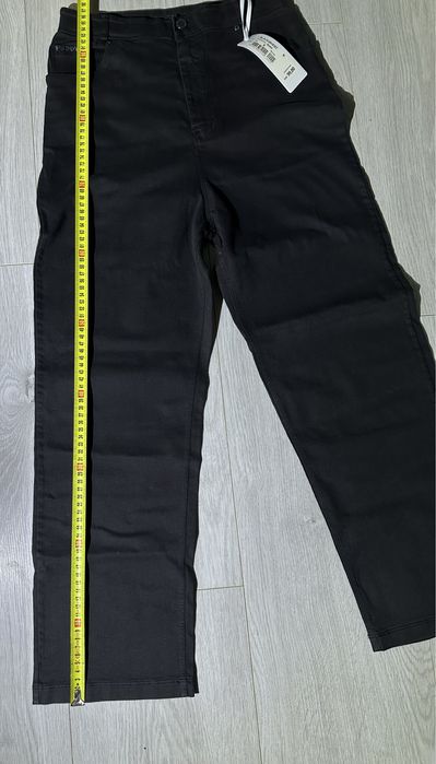 Freddy - Czarne Spodnie 7/8 Z Wysokim Stanem Rozmiar S