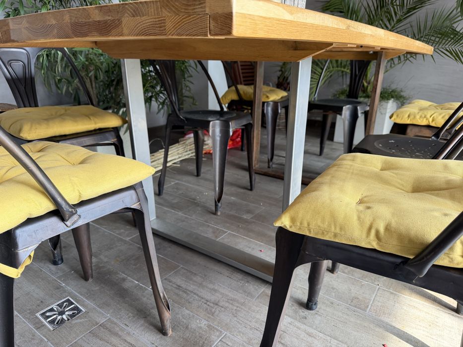 Krzesla stalowe loftowe noweczesne loft 8 sztuk