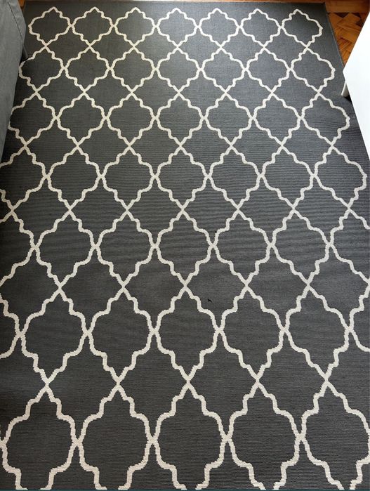Tapete IKEA, 160 x 230cm, pelo curto, cinzento