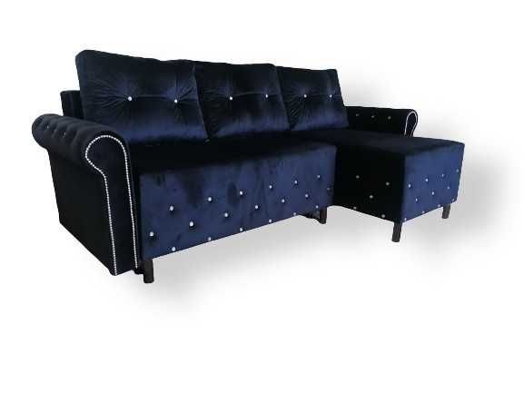 Narożnik Rogówka Glamour Carmen funkcja spania pojemniki Producent