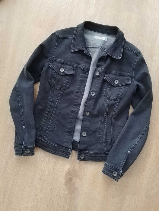 Big Star czarna szara kurtka jeansowa katana dżinsowa 34 XS 36 S