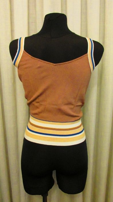 Top beje cetim Bimba & Lola Tam.S - como novo