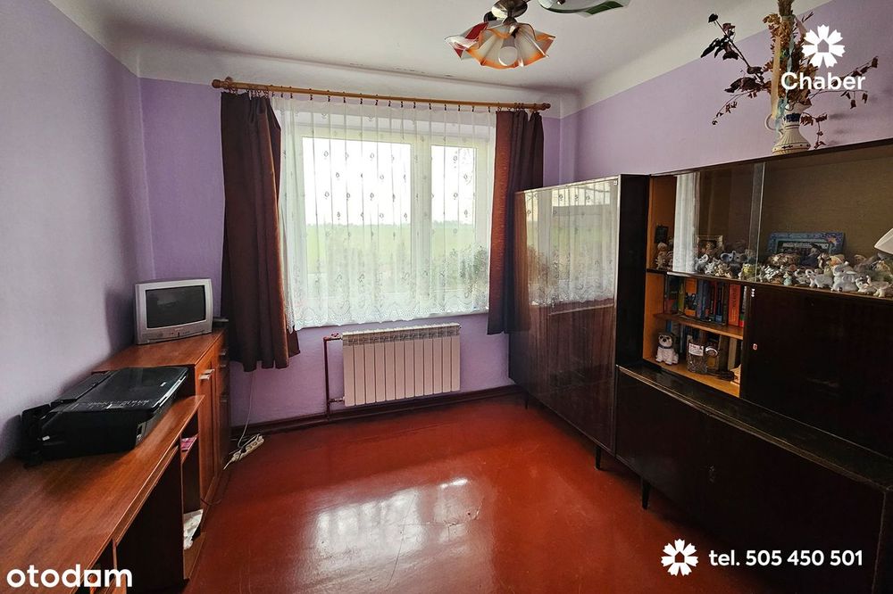 Siedlisko z domem 100 m2, działką 3378 m2 na wsi