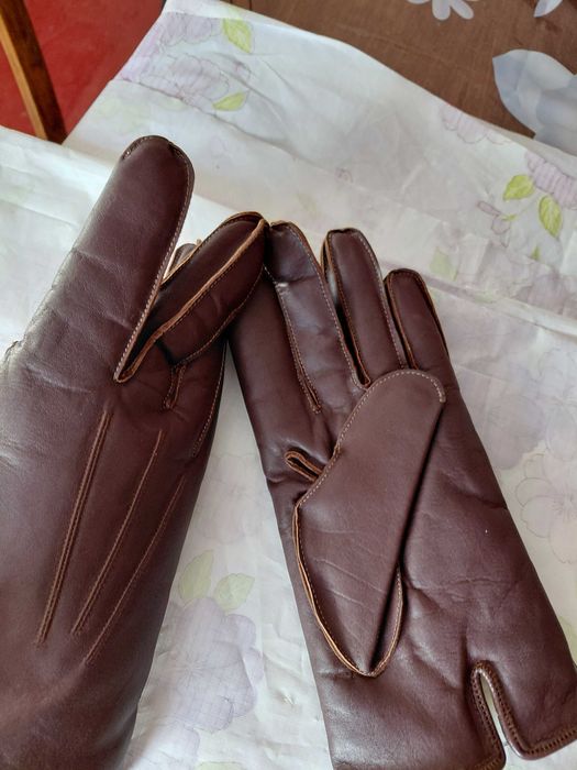 Рукавиці шкіряні зимові