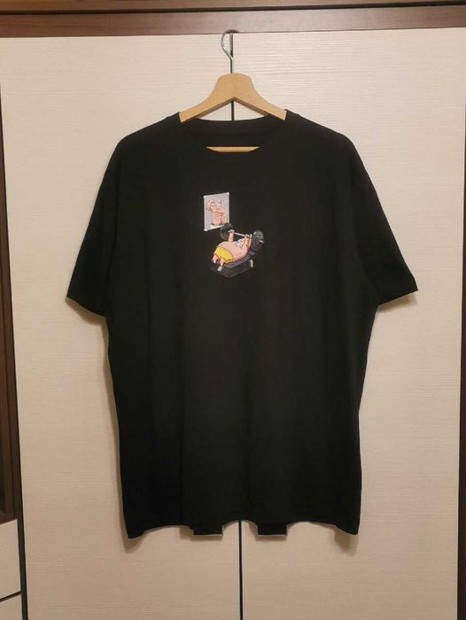 Koszulka - SpongeBob Śmieszny nadruk T-shirt Tee Siłownia Bench (Rozmiar XL)