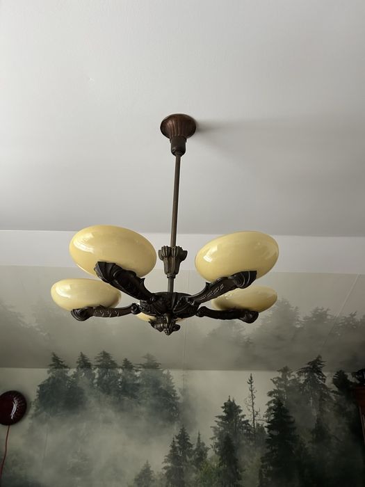 Piekny żyrandol Art Deco