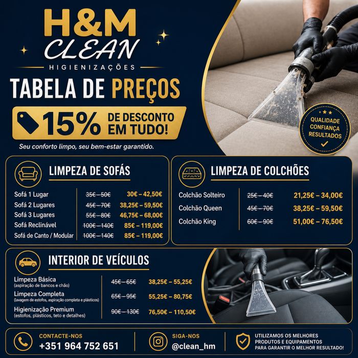 Higienização de estofados