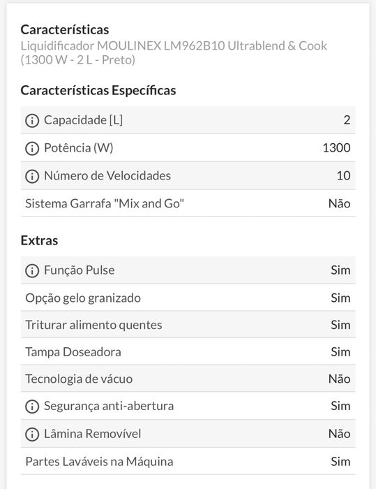 Liquidificador MOULINEX