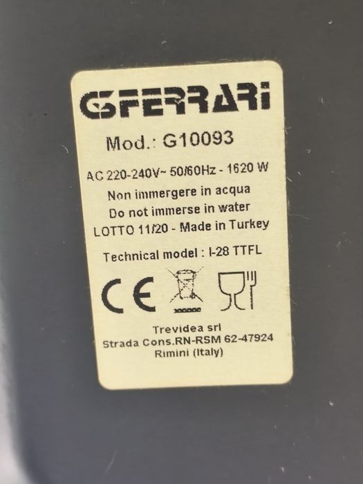 Mini Forno G3 Ferrari G10093. 45lt