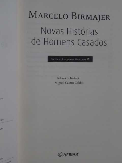 Novas Histórias de Homens Casados de Marcelo Birmajer - 1ª Edição