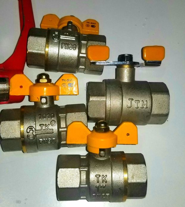 Латунний кульовий кран для газу, води DN50,DN40,DN25. Італія, Польша,