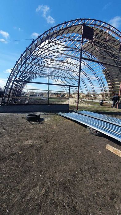 Ангары Склады Зернохранилища от 2000 грн. Каркасные Арочные