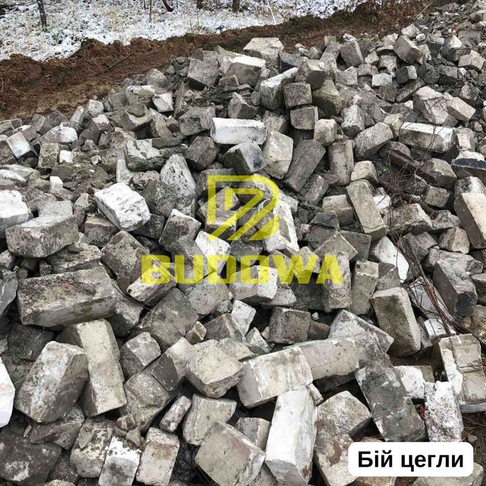 Бой кирпича Крихта Фреза Асфальтна Бій Бетону Дроблений Бетон Цегли