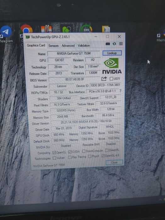 Продам Lenovo Y510P