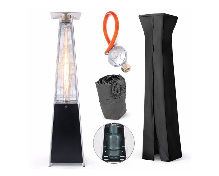 Parasol Grzewczy Gazowy Tarasowy Promiennik Ogrzewacz 13 KW 227cm