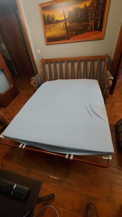 Sofá Cama 3 lugares 175x85x90 cm + 2 Cadeirões 2x 80x85x90 cm