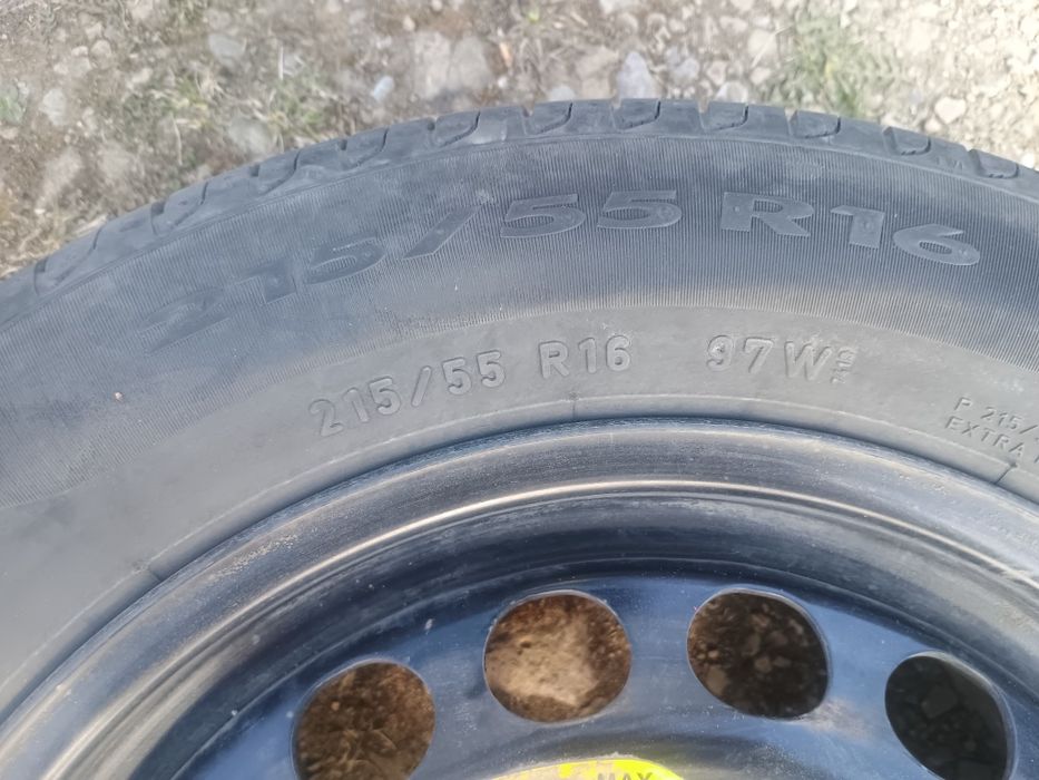 Продам повнорозмірну  докатку (запаску) 215/55/ r16  5х112 з шинкою Pirelly за 4000 грн
