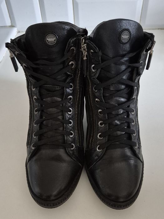 BALDININI roz. 38 skóra naturalna pikowane made in italy Premium