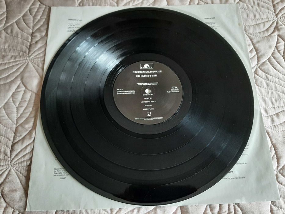 Zucchero - Oro Incenso & Birra - Europa - Vinil LP