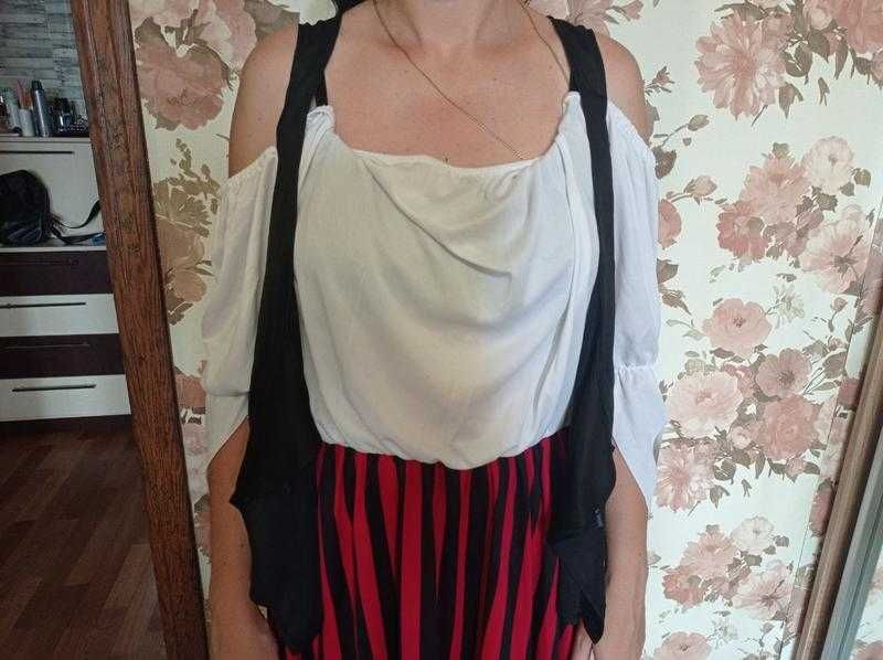 Карнавальный костюм эльф,помощник санты пиратка аниматор 185 см m,l,xl