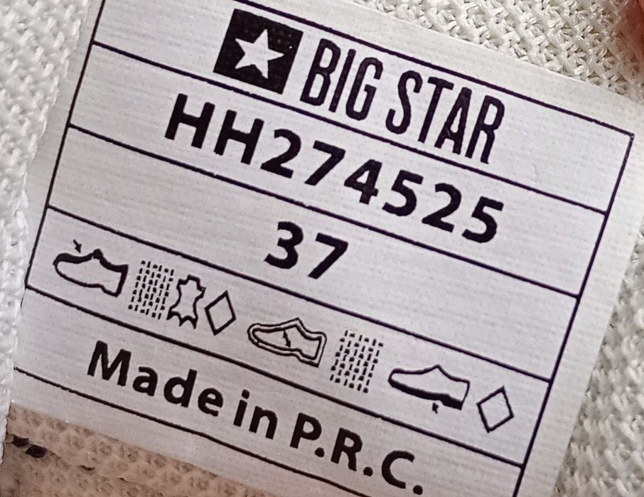 Buty Big Star damskie sportowe rozmiar 37