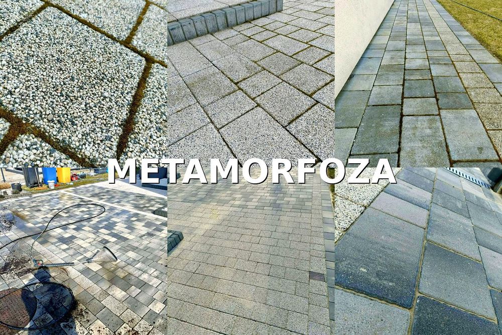 Mycie kostki brukowej