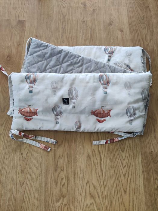 Lanila ochraniacz do łóżeczka 70x140cm Velvet Silver Up in the Air