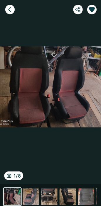 Сиденья Cargo с микролифтом