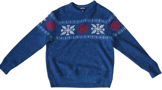 LANDS'END ROZ.M  piękny sweter męski jak nowy