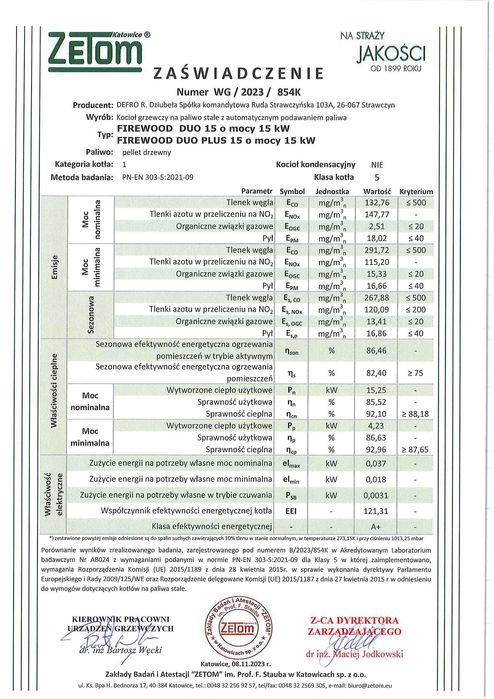 Kocioł Firewood Duo 15kW