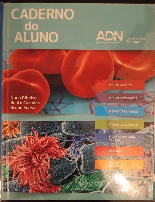Cadernos de atividades 9ºano físico-química, TIC, geografia e ciências naturais.