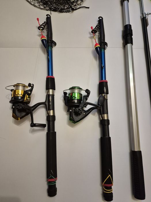 Набір Супер Двійка (удочки, катушки, підсак, садок, чехол, рогачі)
