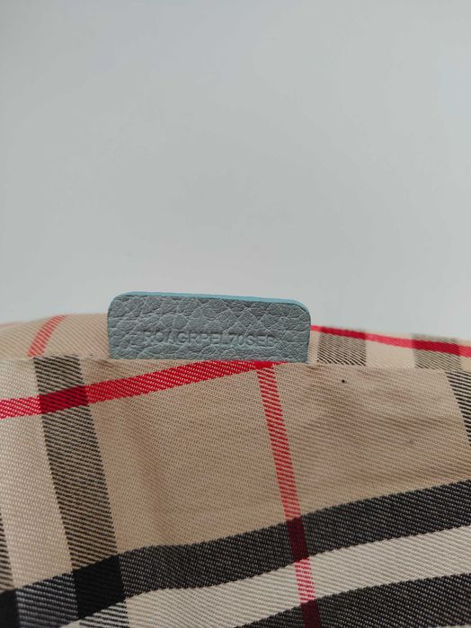 Torebka Burberry Sky Blue Cale Hobo bag purse