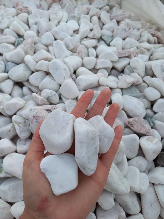 Otoczaki janowickie kamień naturalny ozdobny biały marmur 1T z dostawą