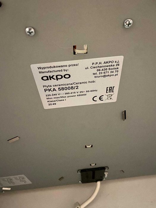 Płyta grzewcza AKPO 58008/2
