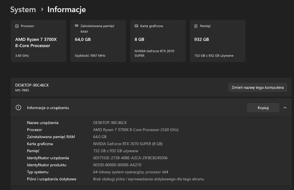 Zestaw Płyta MSI B450 GAMING PRO  + AMD Ryzen 7 3700X | Idealny