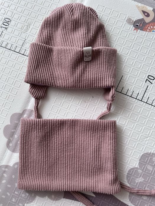 Шапка з шарфом(хомут) розмір 44-46