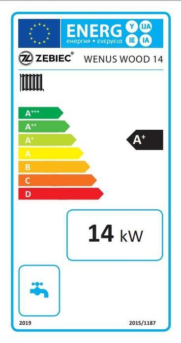 Kocioł / piec ZĘBIEC WENUS WOOD 14kW na drewno