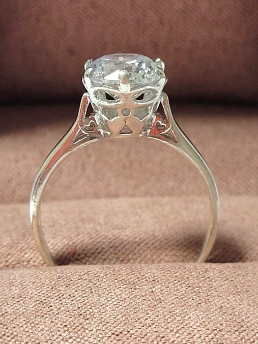 SREBRNY Pierścionek z Kryształem Górskim Cudo Srebro 925